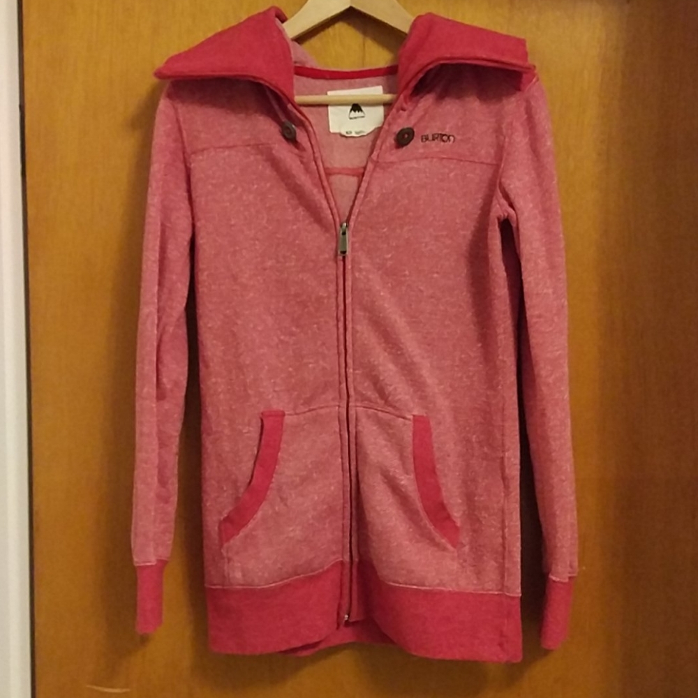 Burton Pink Fleece hoodie, size XS
